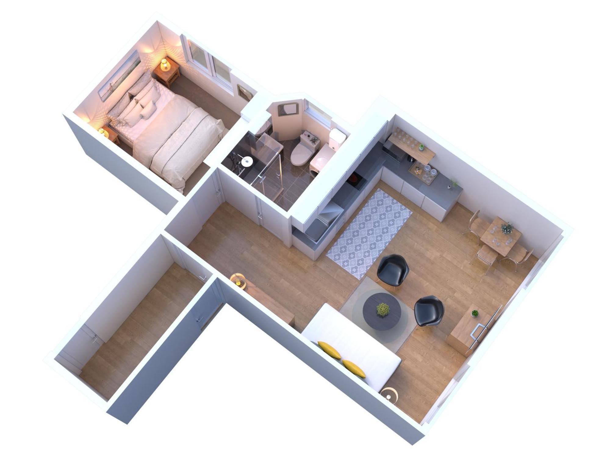 Appartamento Cozy 1 Bedroom In & Rooftop Views *